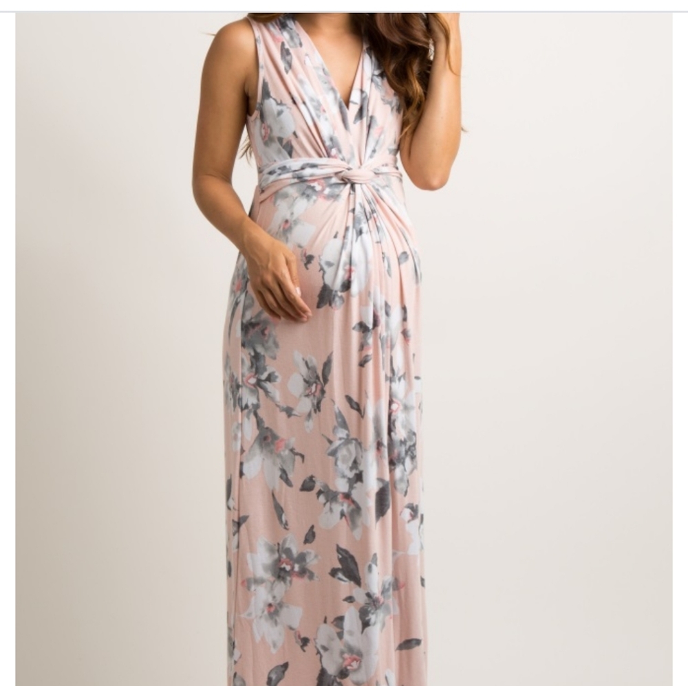 Pinkblush maternity maxi dress